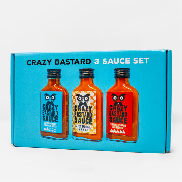 Crazy Bastard Sauce KARIBŲ RINKINYS – 3 PADAŽAI